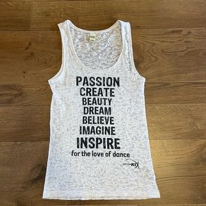 Just for Kix Dance Camp Tank Top: Size M